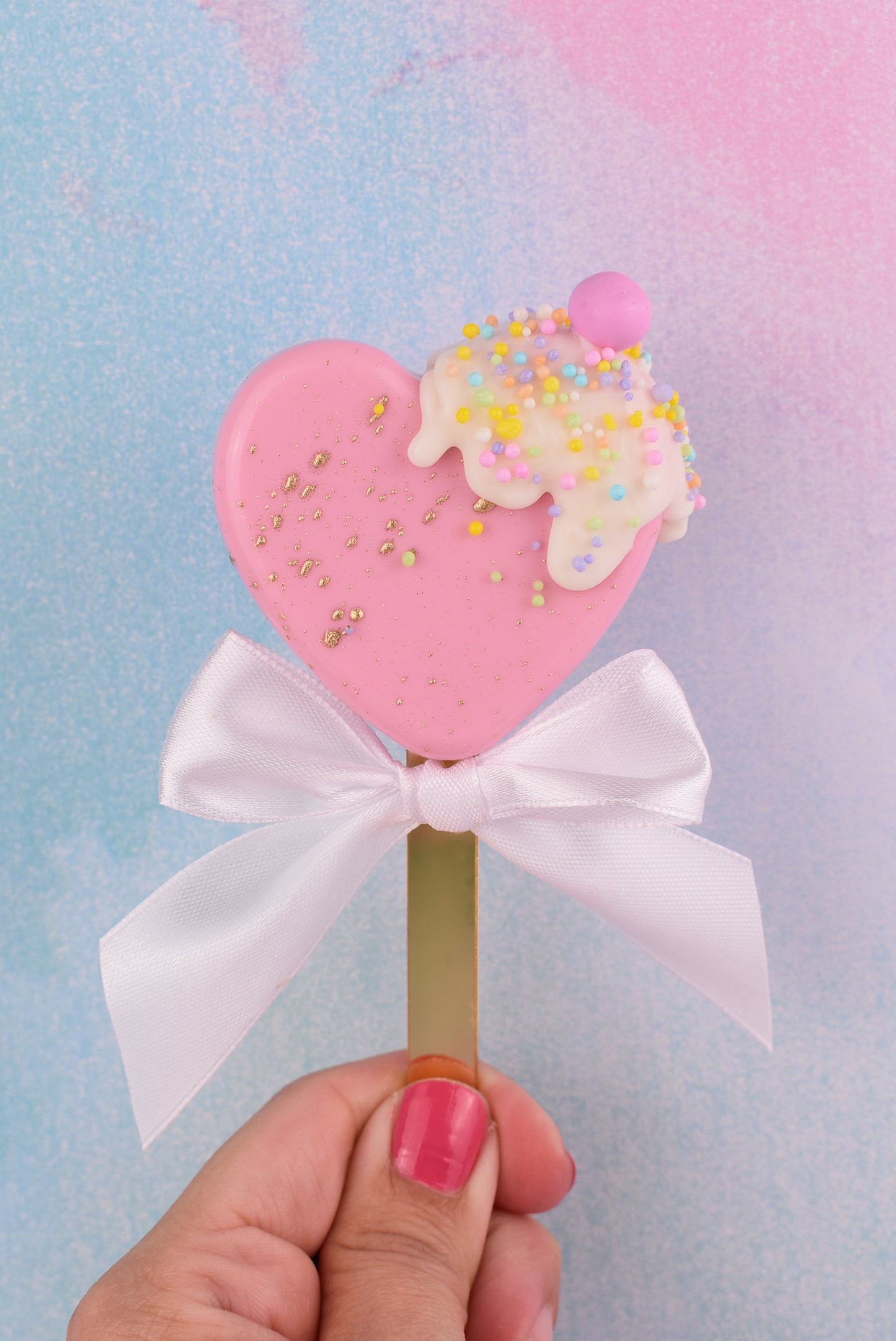 Heart Cakesicles
