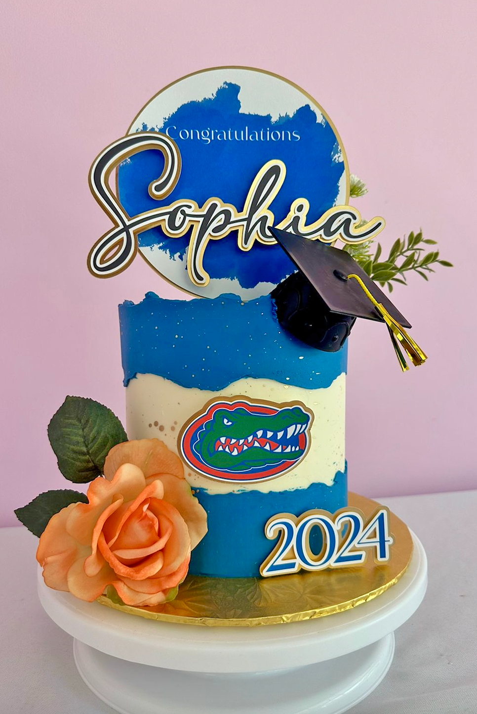 Swamp Success Graduation Cake