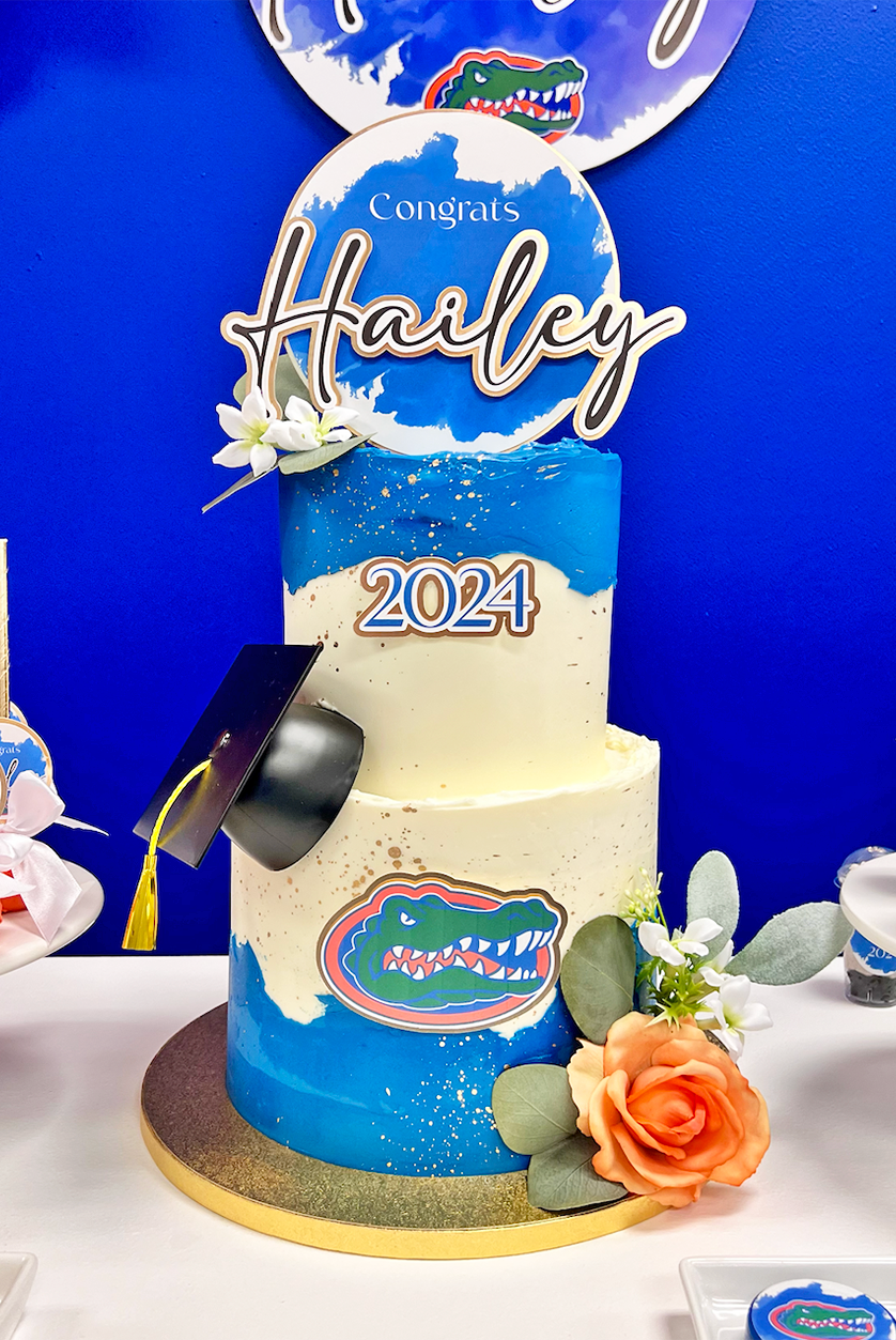 Swamp Success Graduation Cake