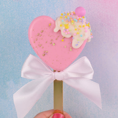 Heart Cakesicles