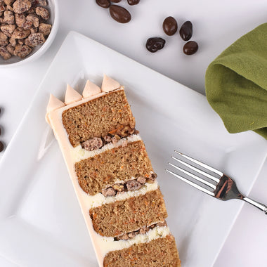 Carrot Cake with Spiced Candied Walnuts
