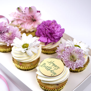 Fresh Flower Cupcakes