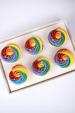 Rainbow cupcakes