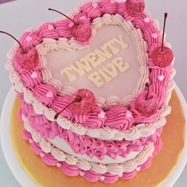 Vintage Heart Cake