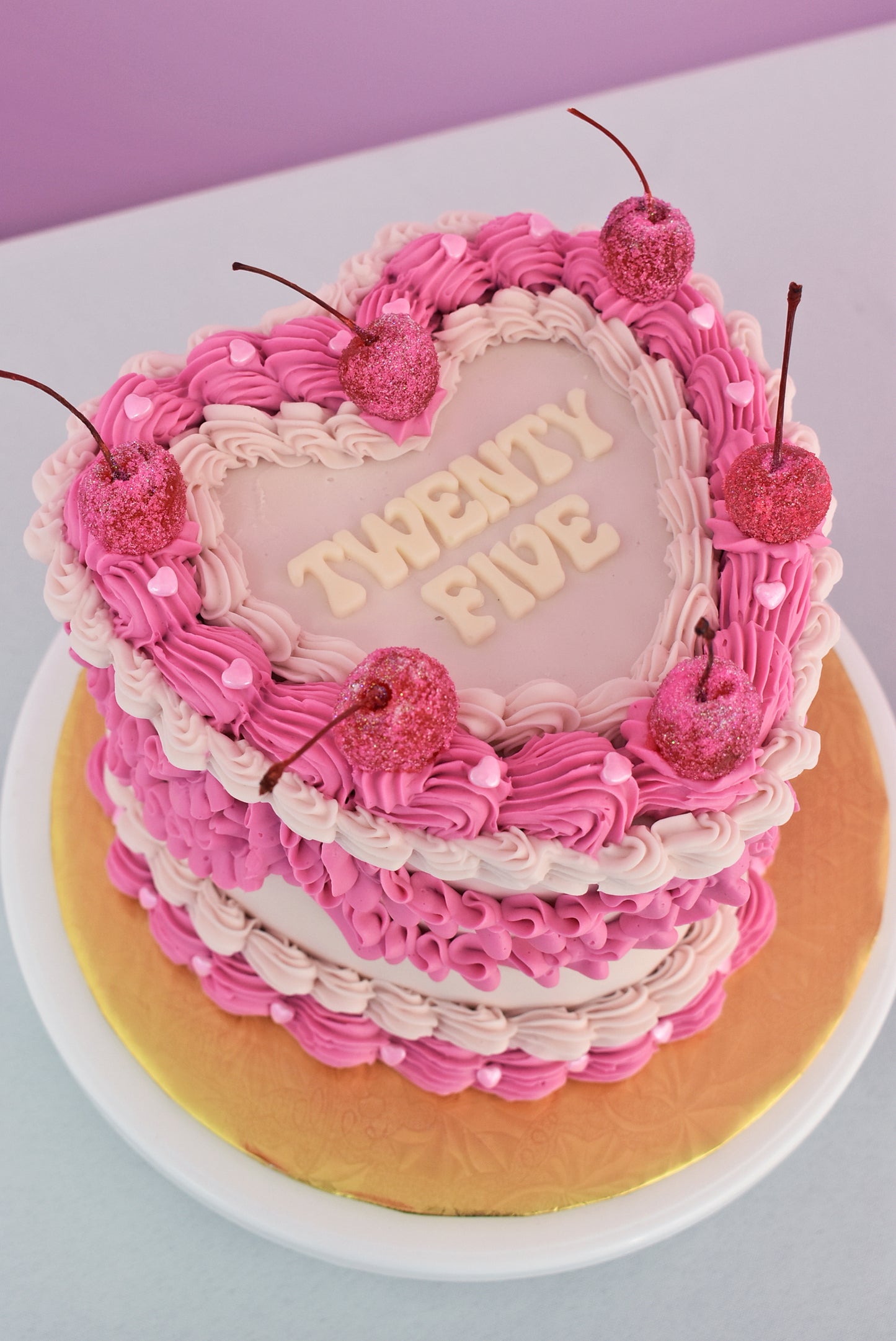 Vintage Heart Cake