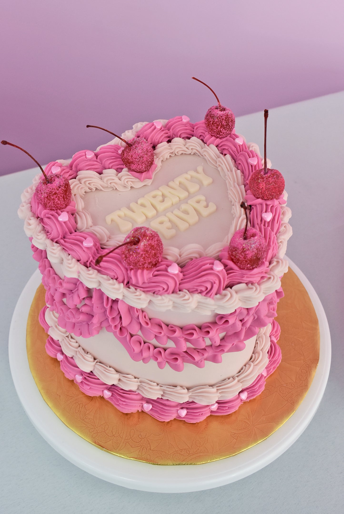 Vintage Heart Cake